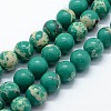 Synthetic Imperial Jasper Beads Strands G-I199-35-6mm-2