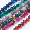 Natural Grade A Striped Agate/Banded Agate Beads Strands G-E478-10mm-1