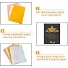 80Pcs 4 Colors A4 PET Stamping Hot Foil Paper DIY-FH0004-97-4