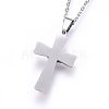 304 Stainless Steel Pendant Necklaces NJEW-H494-02M-3