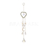 Glass Teardrop & Star Window Hanging Suncatchers HJEW-JM00905-04-2