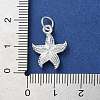 925 Sterling Silver Starfish Pendants LS-STER-E071-02S-01-3