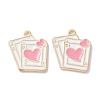 Alloy Enamel Pendants ENAM-O001-11N-G-1