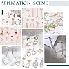 Unicraftale DIY Hollow Charm Drop Earring Making Kit DIY-UN0032-83-7