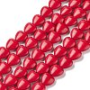Heart Synthetic Turquoise Beads Strands TURQ-I019-12mm-01-1