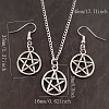 Hollow Out Star Alloy Pendant Necklaces & Dangle Earrings Sets FS-WG345ED-01-2
