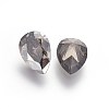 Electroplated Cubic Zirconia Pointed Back Cabochons X-ZIRC-I024-7x10-04-3
