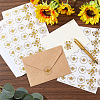 Gold Foil Self-adhesive Stickers DIY-WH20001-13G-4