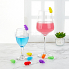 Silicone Wine Glass Charms AJEW-NB0002-06-3