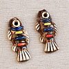 Handmade Porcelain Big Pendants PORC-Z003-01C-1