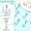 10Pcs Alloy Crystal Rhinestone Star European Dangle Charms MPDL-YW0001-06-2