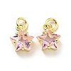Eco-friendly Brass Micro Pave Cubic Zirconia Pendants LS-KK-D080-44G-02-1