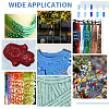 10 Colors Blue Series Transparent Colours Luster Glass Bugle Beads SEED-DC0001-07-7