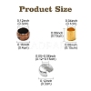 1200Pcs 15 Styles Iron and Brass Crimp Beads FIND-YW0004-74-2