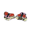Hand Painted Butterfly Porcelain Beads PORC-Q006-05C-2