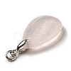 Natural Rose Quartz Pendants G-H286-04P-01-4