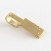 Tibetan Style Alloy Glue-on Flat Pad Bails LS-TIBE-4710-G-RS-2