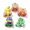 Opaque Resin Cabochons X-RESI-G085-06-1