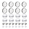 DIY 50Pairs Flat Round Earring Making Kits DIY-YW0001-90P-1