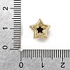 Brass Micro Pave Cubic Zirconia Beads KK-D379-01G-12-3