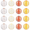 20Pcs 4 Colors Transparent Acrylic Beads MACR-TADJ0001-02B-2