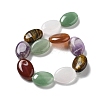 Natural Amethyst & Crystal Quartz & Green Aventurine & Carnelian & Tiger Eye Beads Strands G-P528-M20-01-3