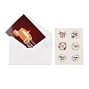 Rectangle Diwali Day Paper Greeting Card DIY-NH0010-01D-2