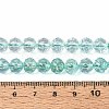 Crackle Transparent Glass Beads Strands GLAA-N063-8mm-03-4