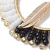 Bohemia Style Handmade Glass Seed Beads Pendants PALLOY-MZ00212-4