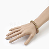 Natural Dyed Sandalwood Beads Stretch Bracelets BJEW-JB03843-05-4