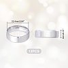 Unicraftale 12Pcs 201 Stainless Steel Plain Band Ring for Men Women RJEW-UN0002-44B-3