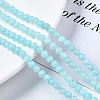 Natural Dyed Yellow Jade Gemstone Bead Strands X-G-R271-4mm-Y04-1