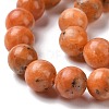 Natural Orange Calcite Beads Strands G-E576-74D-3