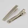 Mixed Jewelry Findings Iron Flat Alligator Hair Clip Findings IFIN-X0010-3
