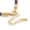 Adjustable Nylon Cord Bracelet Making MAK-F026-B05-G-2