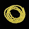 Transparent Glass Beads Strands EGLA-A044-T1mm-MD29-4