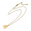 Halloween Series 202 Stainless Steel Cable Chain Ghost Pendant Necklaces NJEW-S005-01G-C-2
