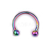 303 Stainless Steel Circular/Horseshoe Barbell Nose Rings WG86D19-13-1