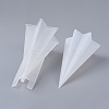 2PCS DIY Six-Sided Pyramid Aromatherapy Candle Silicone & Plastic Mold Sets X-DIY-F048-06-3