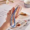 Round Synthetic Moonstone Beaded Mobile Straps HJEW-SW00042-03-4
