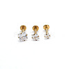 304 Stainless Steel Threadless Labrets WG64015-44-1
