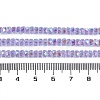 Electroplate Glass Beads Strands GLAA-Q105-03A-4