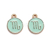 Alloy Enamel Pendants ENAM-S124-01B-15L-1