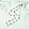 Natural Amethyst & Pearl Beaded Necklace NJEW-JN03894-03-2