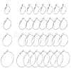32Pcs 4 Styles Iron Huggie Hoop Earring Findings IFIN-FS0001-49B-1