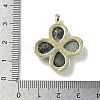 Natural Mixed Stone Faceted Pendants G-A308-01G-4