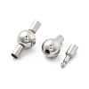 304 Stainless Steel European Clasps STAS-Z115-04P-07-2