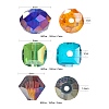270Pcs 18 Style Electroplate Glass Beads Strands EGLA-FS0001-17-3