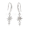 Rhodium Plated 925 Sterling Silver Earring Hooks STER-D035-29P-2