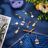 Tableware Theme Pendant Stitch Markers HJEW-AB00373-5
